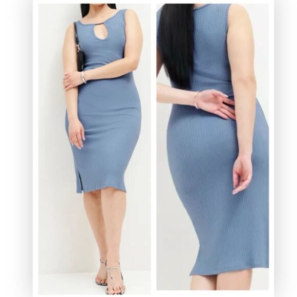 Reformation Willie Knit Dress Color Viola XL NWT $148 - Picture 1 of 6